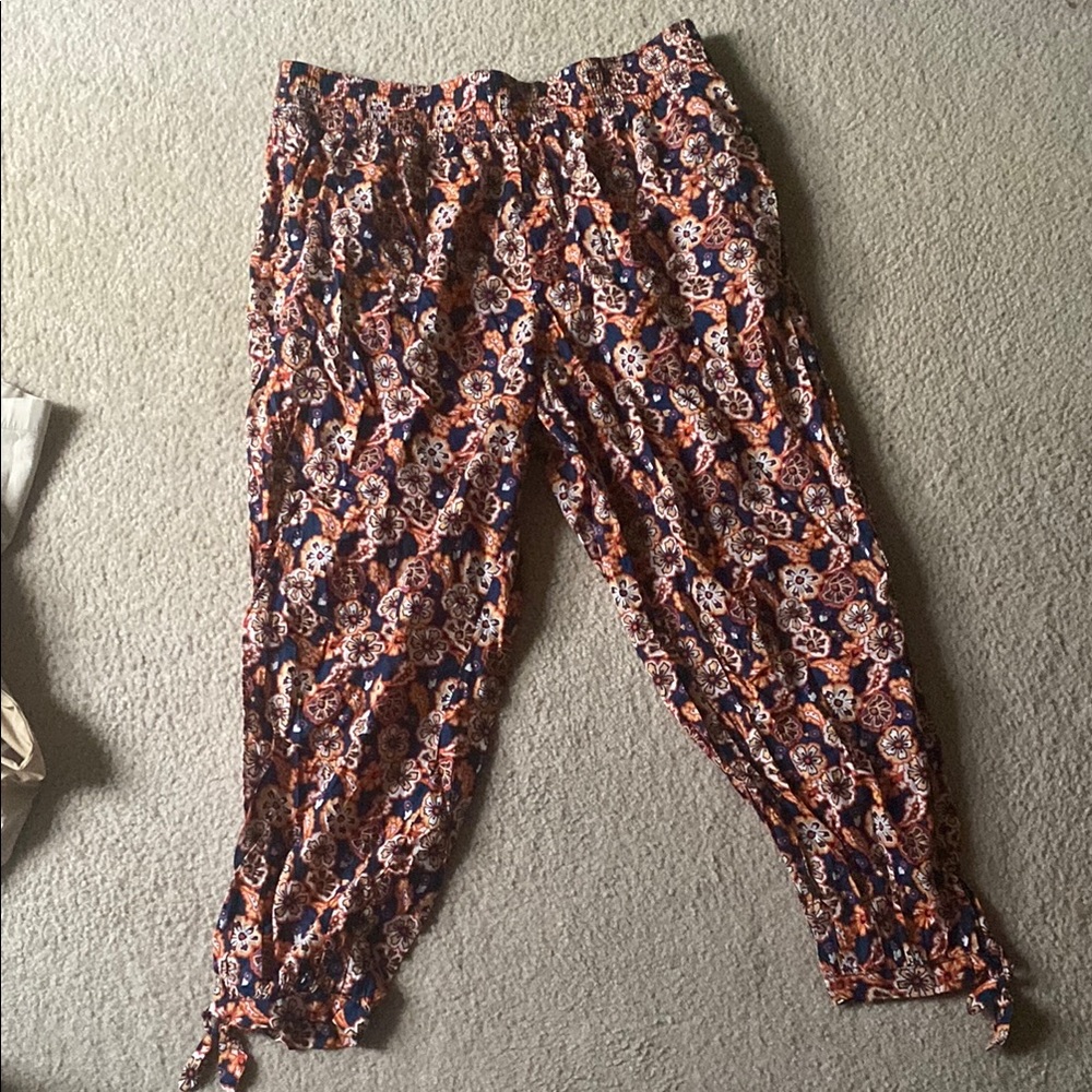 Floral Patterned Pants